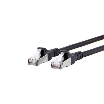 Tinklo kabelis METZ CONNECT Cat6A 5m Juodas