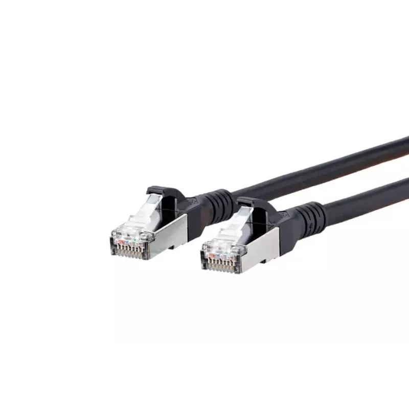 Tinklo kabelis METZ CONNECT Cat6A 5m Juodas