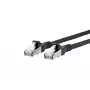 Tinklo kabelis METZ CONNECT Cat6A 5m Juodas