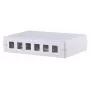 Paviršinio montavimo dėžutė METZ CONNECT 1309190002KE balta