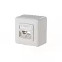 Paviršiuje montuojamas lizdas 2 x RJ-45 METZ CONNECT 130B10D20002-E baltas