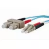 Šviesolaidinis kabelis METZ CONNECT 151J1EOJO20E 2x SC 2x LC OM3 2 m Aqua
