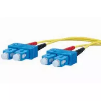 Šviesolaidinis kabelis METZ CONNECT 151P1EOEO10E 2x SC OS2 1 m geltonas