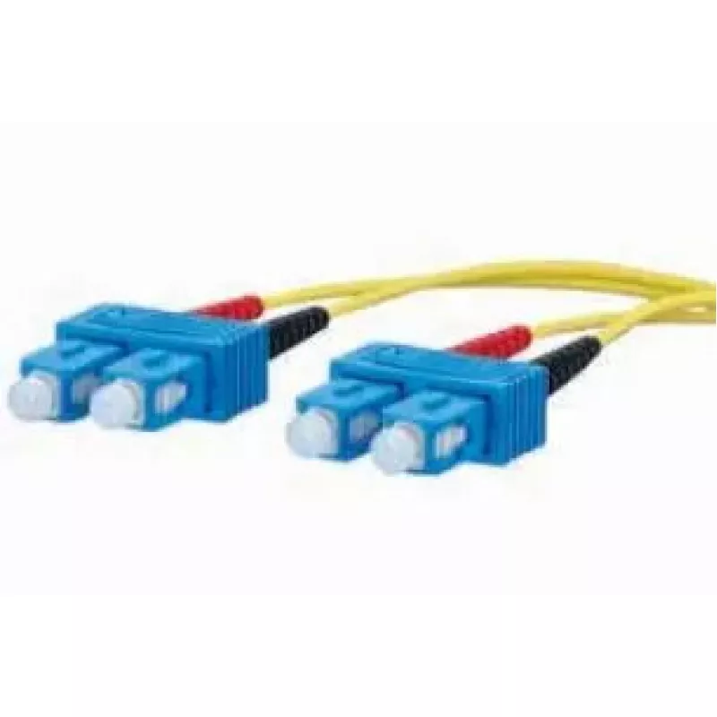 Šviesolaidinis kabelis METZ CONNECT 151P1EOEO10E 2x SC OS2 1 m geltonas