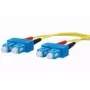 Šviesolaidinis kabelis METZ CONNECT 151P1EOEO10E 2x SC OS2 1 m geltonas