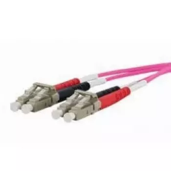 Šviesolaidinis kabelis METZ CONNECT 151S1JOJO20E 2 m 2x LC rožinis