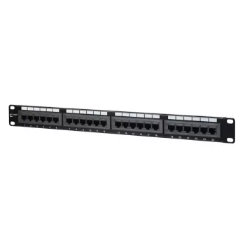 Komutacinis skydelis MetzConnect 130A08-AP29-E 24 prievadų RJ-45 Cat5e 1U juodas