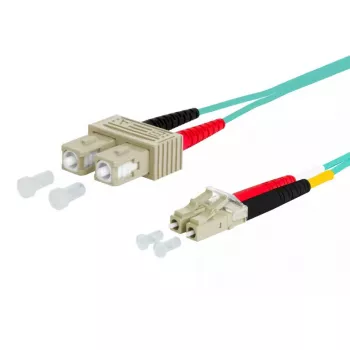 Šviesolaidinis kabelis METZ CONNECT 151J1EOJOA5E SC LC OM3 15 m Aqua