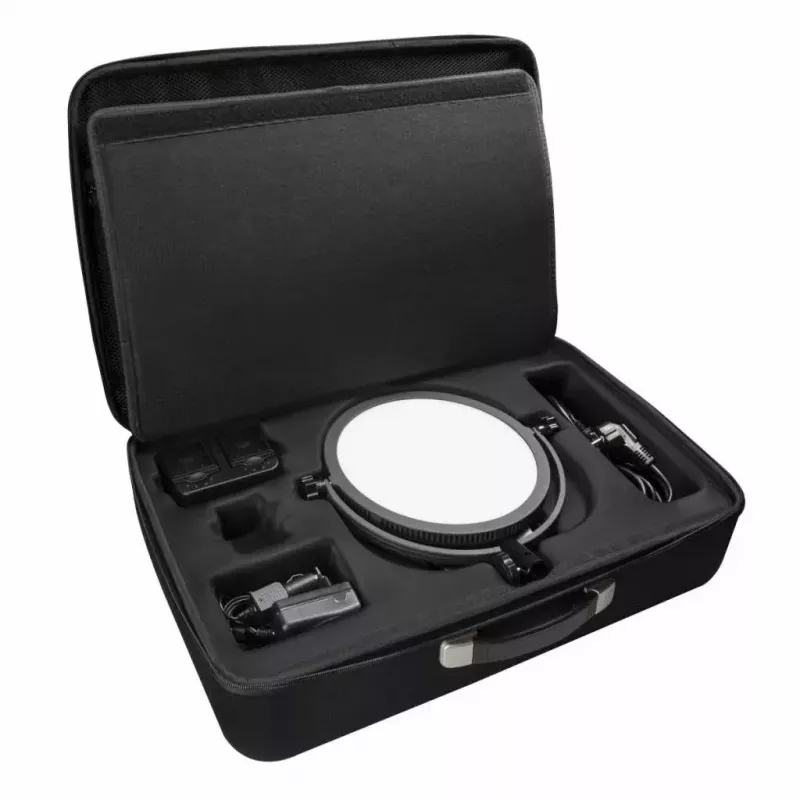 Walimex Pro LED Round 300 60 W LED šviestuvas su 60 lempučių, juodas