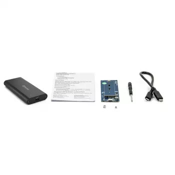 SSD korpusas Fantec NVMe31 Juoda M.2