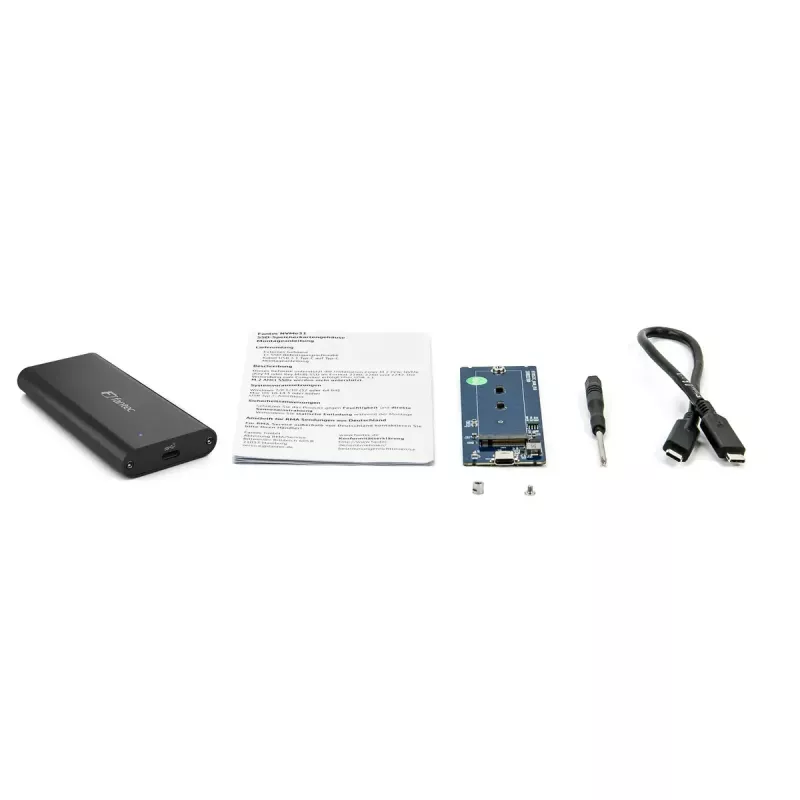 SSD korpusas Fantec NVMe31 Juoda M.2