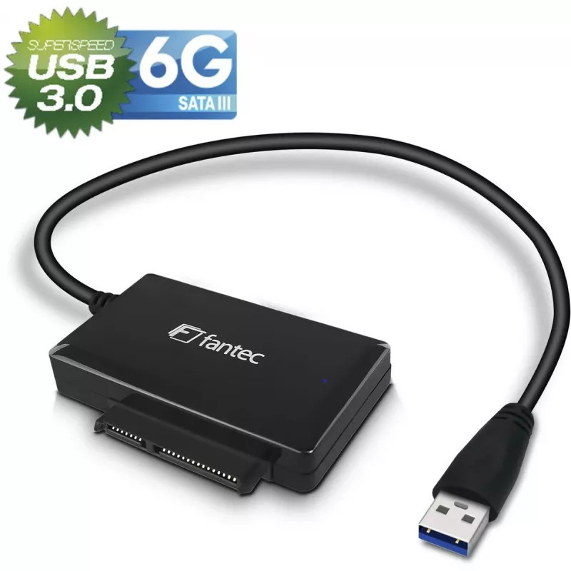 SATA adapteris FANTEC 2571 USB 3.2 Gen 1A 6G, skirtas SSD ir HDD