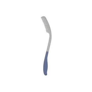 SUNDO 60250 ilgarankės ergonominės šukos senjorams, technopolimeras, baltos, 70 g, prailgintas pasiekiamumas