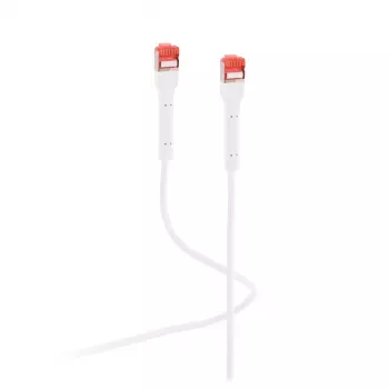Tinklo kabelis Flexline FL31-29156 Cat6a U/FTP (STP) 1.5 m baltas RJ-45 auksinis