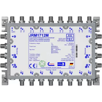 Palydovinis daugiajungiklis JULTEC JRM1712M — 9 įėjimai, 16 išėjimų, 35 dB atskyrimas