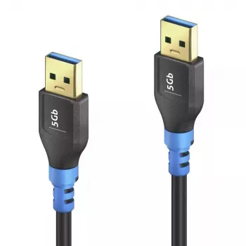 USB laidas PureLink FI-U310-010 1m USB 3.2 Gen 1 juoda mėlyna
