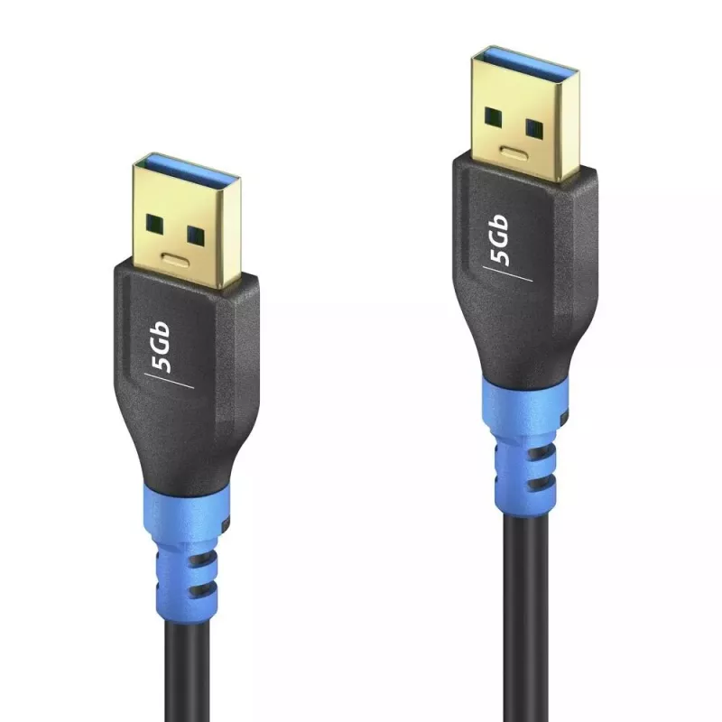 USB laidas PureLink FI-U310-010 1m USB 3.2 Gen 1 juoda mėlyna