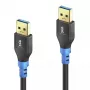 USB laidas PureLink FI-U310-010 1m USB 3.2 Gen 1 juoda mėlyna