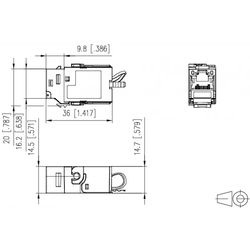 Laidinė jungtis METZ CONNECT 130B21-Z