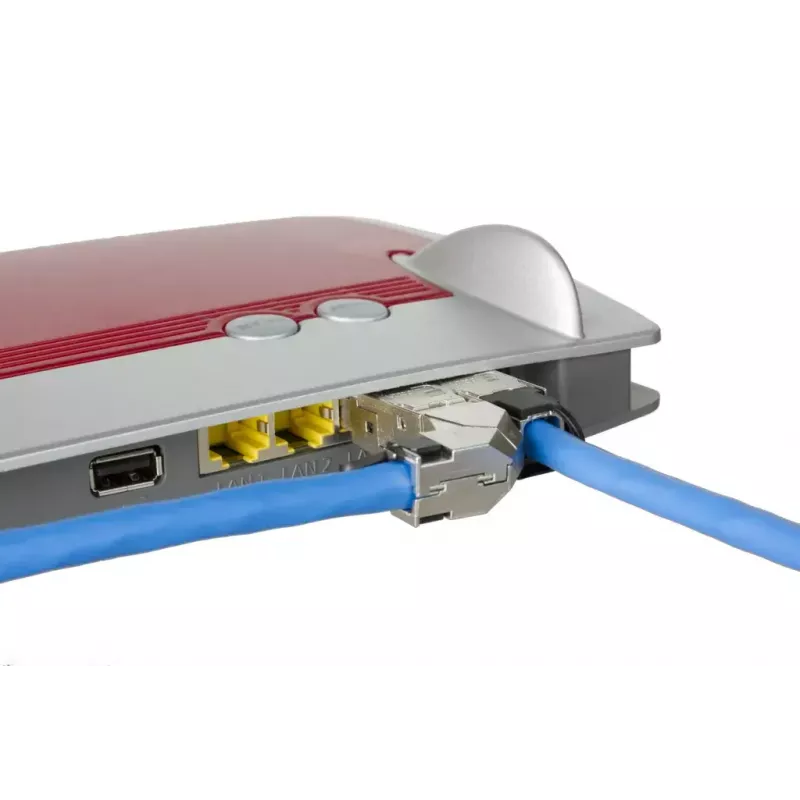 METZ CONNECT 40G RJ45 field plug pro 360 mėlynas vyriškas kištukas