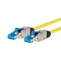 Tinklo kabelis METZ CONNECT 13084H1077-E 1m Cat8.1 S/FTP Geltonas