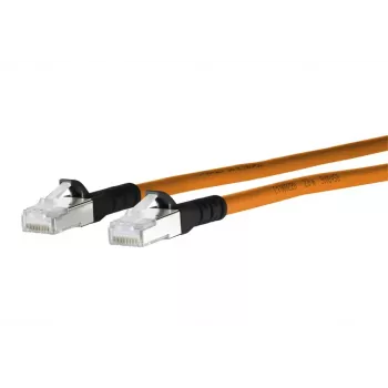 Tinklo kabelis METZ CONNECT 1308451501-E juodas oranžinis 1,5 m