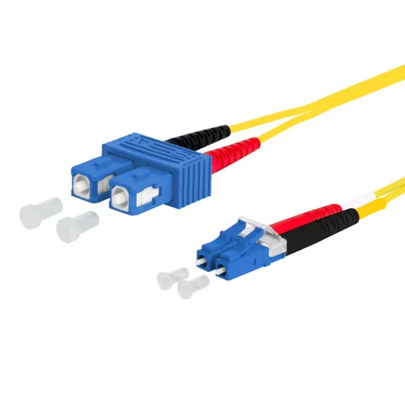 Šviesolaidinis kabelis METZ CONNECT 151P1EOJO05E SC LC I-V(ZN) H 0,5 m Geltonas