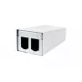Skydelio priedas METZ CONNECT 130861-0202-E montavimui ant sienos Baltas Aliuminis Cinkuotas plienas