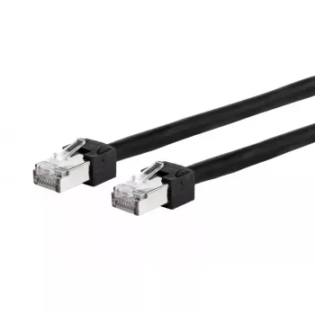 Tinklo kabelis Metz Connect 13084FA000-E 10m Cat5e S/UTP Juodas