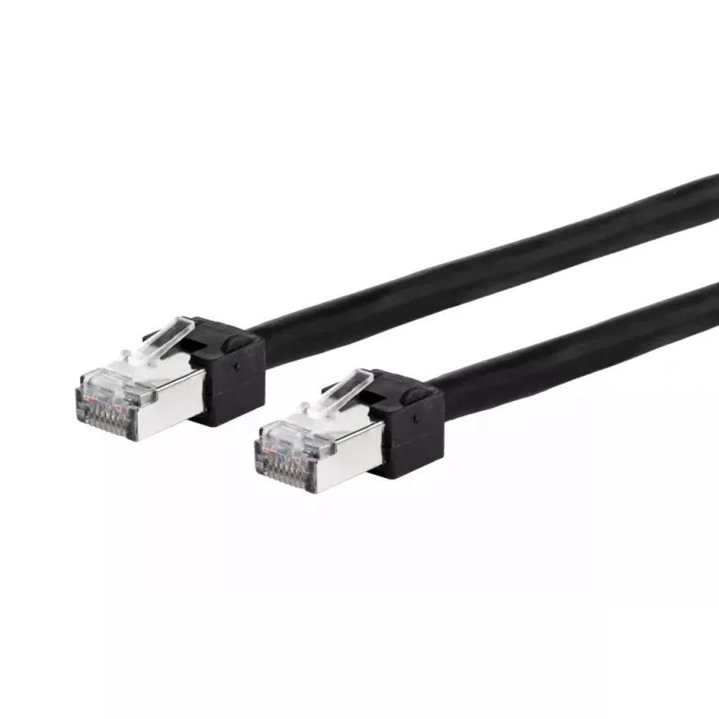Tinklo kabelis Metz Connect 13084FA000-E 10m Cat5e S/UTP Juodas
