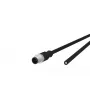 Jutiklių / pavarų kabelis METZ CONNECT 142MDA10050 M12 kištukas 5 m juodas