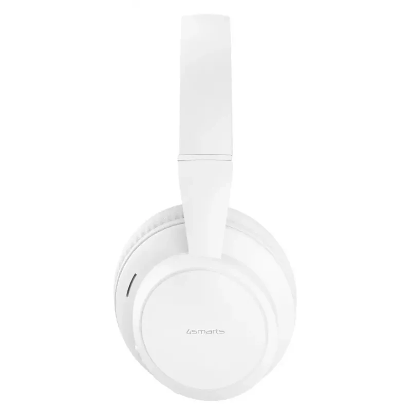 Ausinės 4smarts SkyBuds Wave — laidinės ir belaidės, Bluetooth, USB-C, Circumaural, galvos juostelė, 20–20000 Hz, 0,3 m laidas, balta