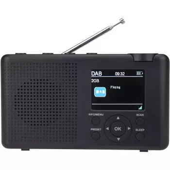 DAB radijas Reflexion TRA23DAB — antracito pilkumo nešiojamasis skaitmeninis radijas su DAB/DAB+ priėmimu