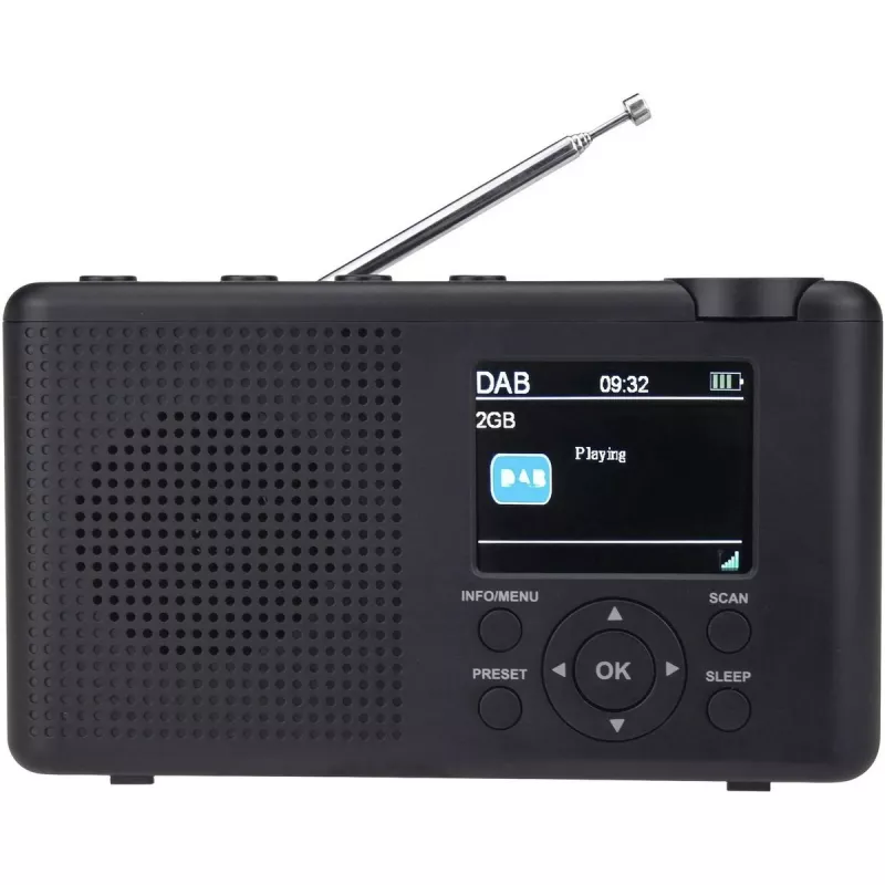 DAB radijas Reflexion TRA23DAB — antracito pilkumo nešiojamasis skaitmeninis radijas su DAB/DAB+ priėmimu