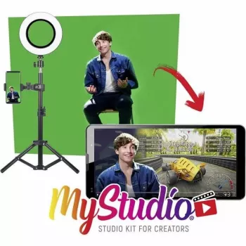 Žalias ekranas EASYPIX MyStudio 62020 nešiojamas lengvas – sulankstomas fonas nuotraukoms ir vaizdo įrašams