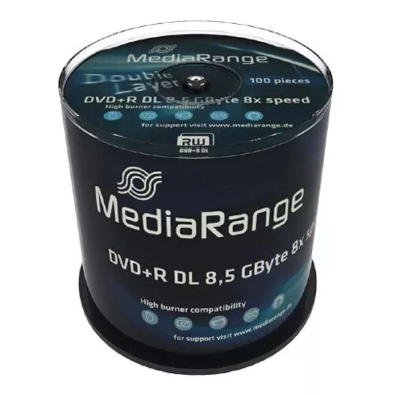 DVD+R DL MediaRange MR470 8,5 GB 100 vnt.