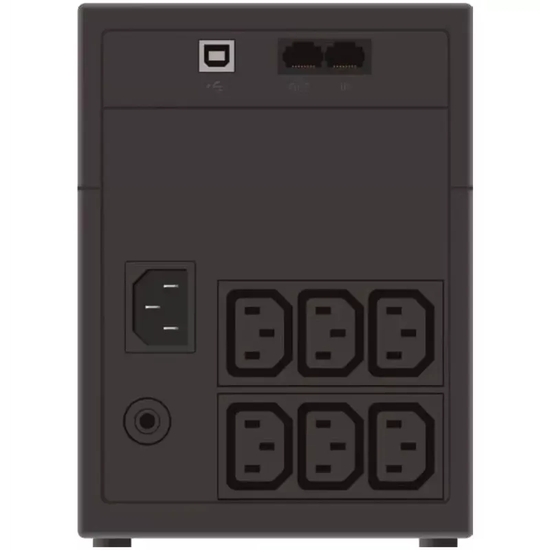 Nepertraukiamo maitinimo šaltinis PowerWalker VI 1200 Line-Interactive 1,2 kVA / 600 W, 6 kintamosios srovės lizdai, 7 Ah baterija, mini bokštas