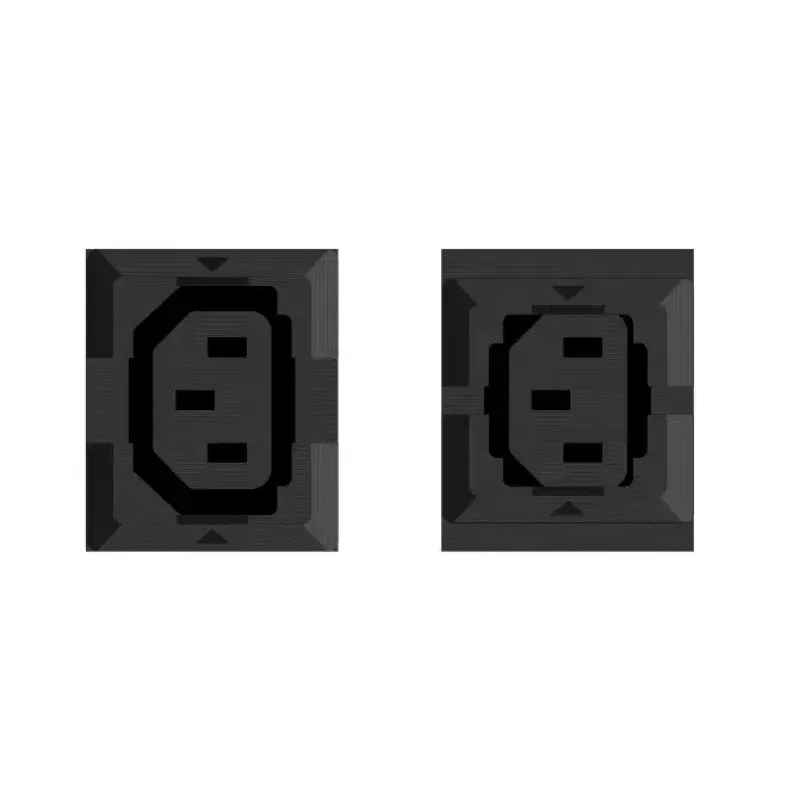 Maitinimo paskirstymo blokas PowerWalker 10133031 24 kintamosios srovės lizdai 0U juodas