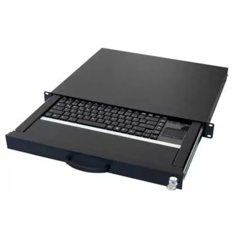 Klaviatūra AIXCASE AIX-19K1UKDETP-B USB PS/2 QWERTZ vokiška juoda
