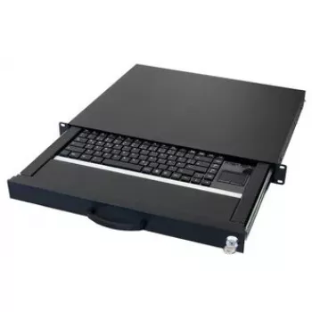 Klaviatūra AIXCASE AIX-19K1UKUSTP-B USB QWERTY JAV angliška juoda