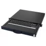 Klaviatūra AIXCASE AIX-19K1UKUSTP-B USB QWERTY JAV angliška juoda