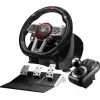„ready2gaming Multi System Racing Wheel Pro R2GRACINGWHEELPRO“ vairas skirtas Switch PS4 PS3 PC – su jėgos grįžtamuoju ryšiu, vairaratis, pedalai komplekte