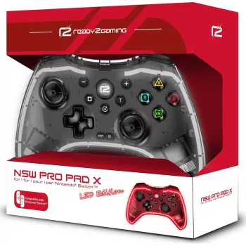 Belaidis žaidimų valdiklis ready2gaming Nintendo Switch Pro Pad X-LED Edition – ergonomiškas Pro Pad, skirtas Nintendo Switch