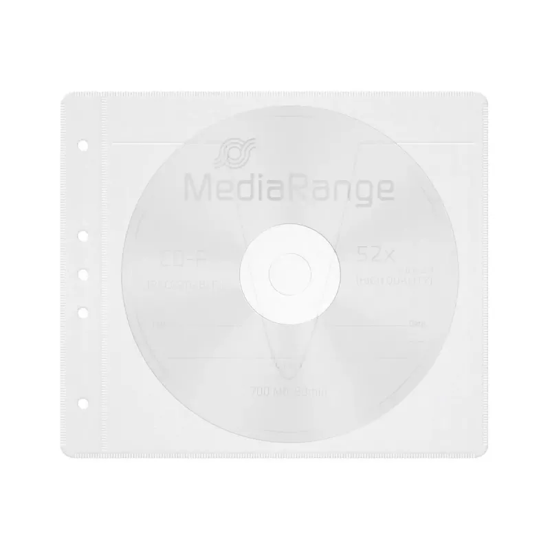 Diskų įdėklo dėklas MediaRange BOX60 2 diskams, baltas