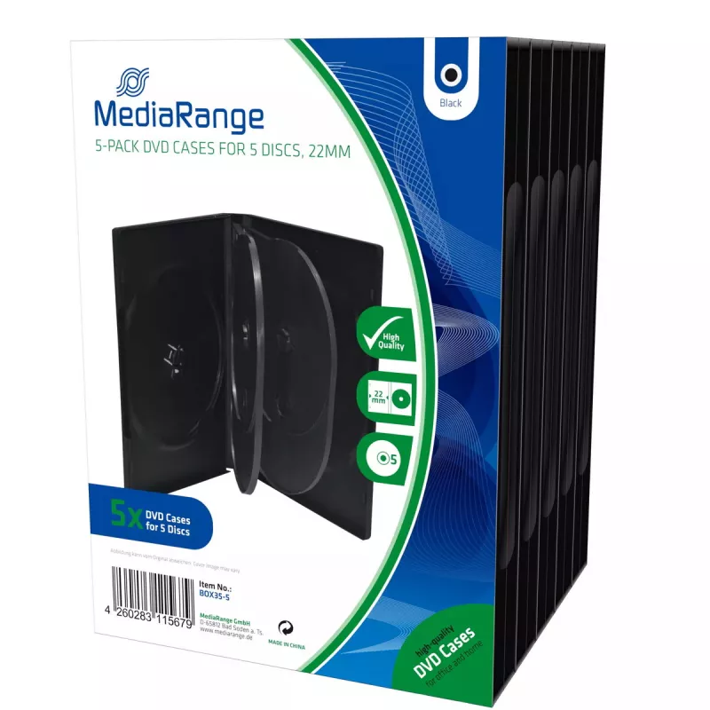 DVD dėklas MediaRange BOX35-5