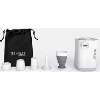 Nešiojamas mini baterinis oro siurblys Technaxx TX-299 įkraunamas — kompaktiškas rankinis pripūtimo įrenginys