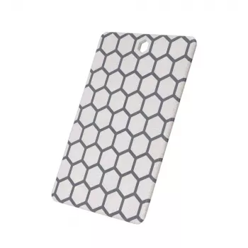 Resto Kitchenware 95402 Stačiakampė plastikinė pjaustymo lenta, pilka, balta
