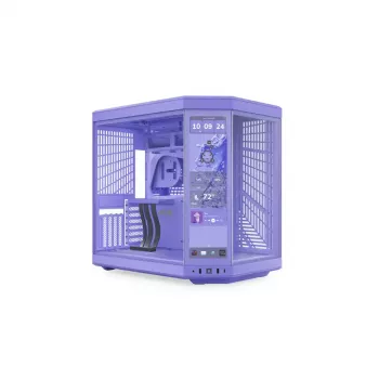 HYTE Y70 jutiklinio ekrano atnaujinimas Taro Milk 14,9 colio jutiklinis ekranas — violetinis