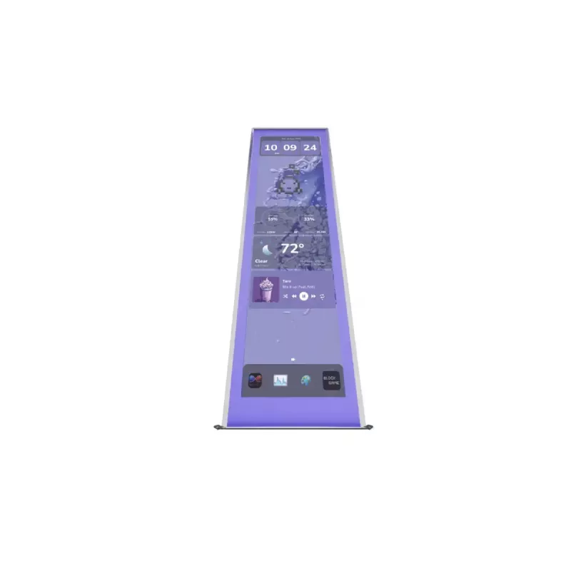 HYTE Y70 jutiklinio ekrano atnaujinimas Taro Milk 14,9 colio jutiklinis ekranas — violetinis