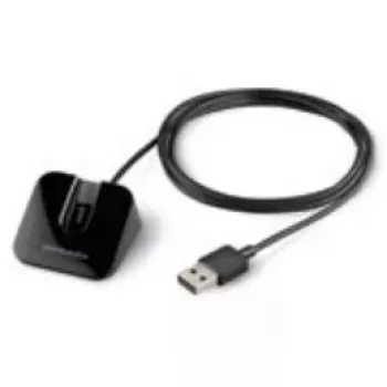 Mobiliojo įrenginio įkroviklis ausinėms Poly 89031-01 juodas USB skirtas naudoti patalpose